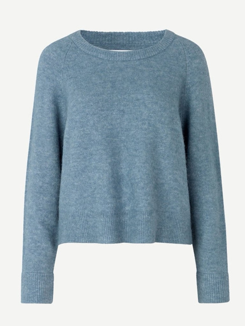 SAMSOE SAMSOE NOR O-N SHORT 7355 SWEATER SIZE XS BLUE